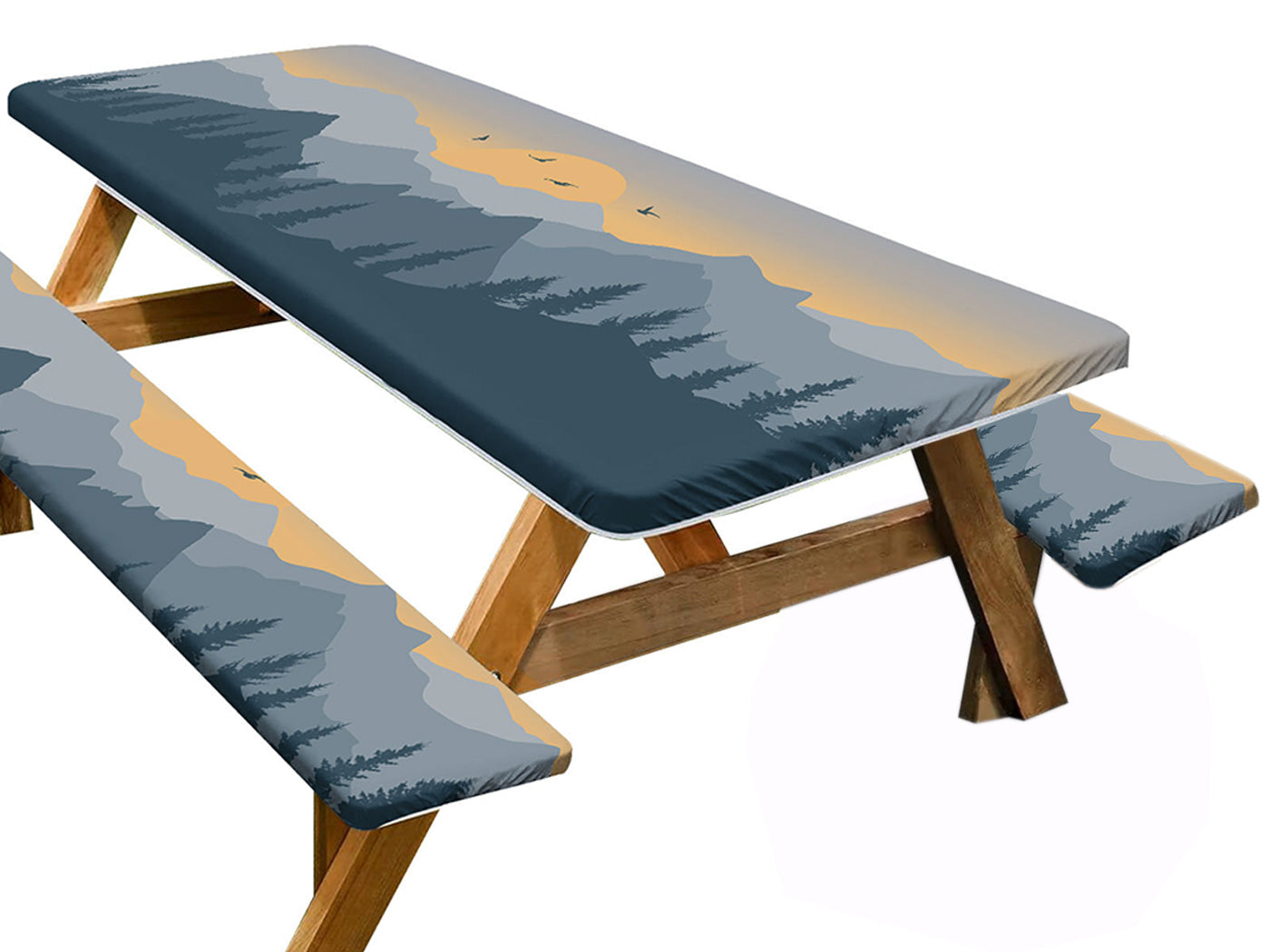 Picnic Table Cover with Bench Covers Camping Tablecloth Camping Essentials