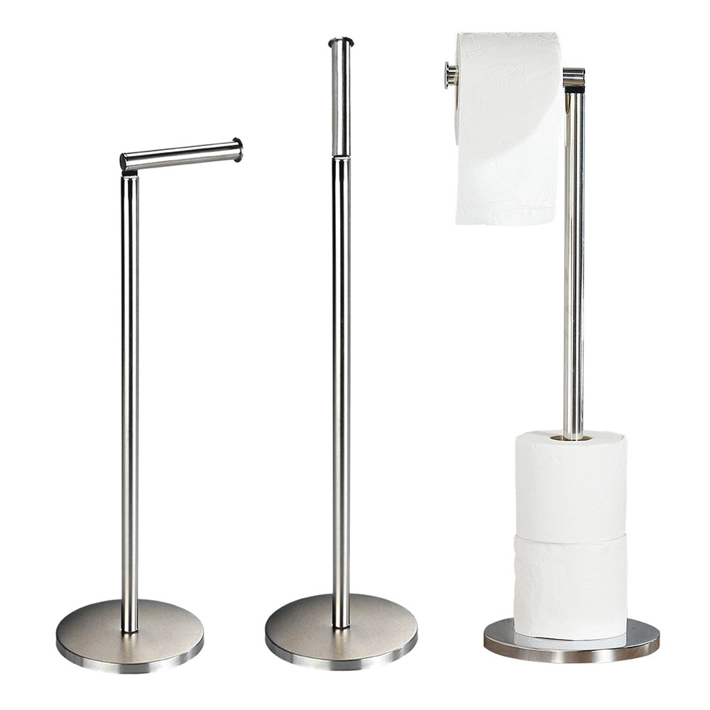 Anti Slip Toilet Paper Holder Stand Stainless Steel Tissue Stand for Bathroom Kitchen