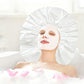 2 Pack Extra Large Waterproof Reusable PEVA Shower Caps for Long Hair