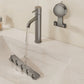 5 Hook Suction Cup Towel Rack Wall Mounted No Drill Bathroom Holder for Shower