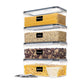 4Pcs Airtight Square Food Storage Container