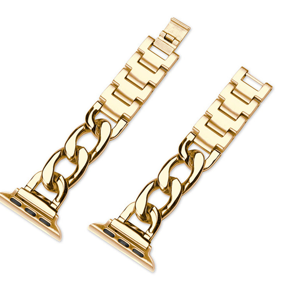 Metal Strap Band for Apple Watch Series 8 7 6 5 4 3 2 1 49mm 46mm 45mm 44mm 42mm-Gold