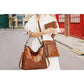 Leather Handbags Shoulder Bag and Purse Set for Women Gifts