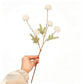 5 Pack Stem Cloth Dandelion Ball Artificial Flowers with Bendable Stems