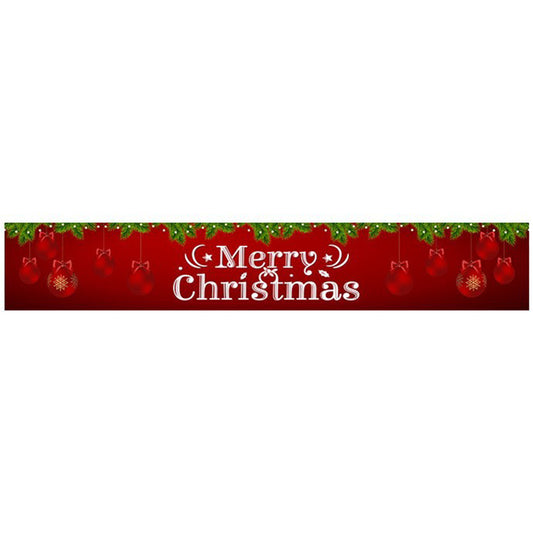 Merry Christmas Xmas Outdoor Banner Flag Pulling Santa Claus Hanging Decoration