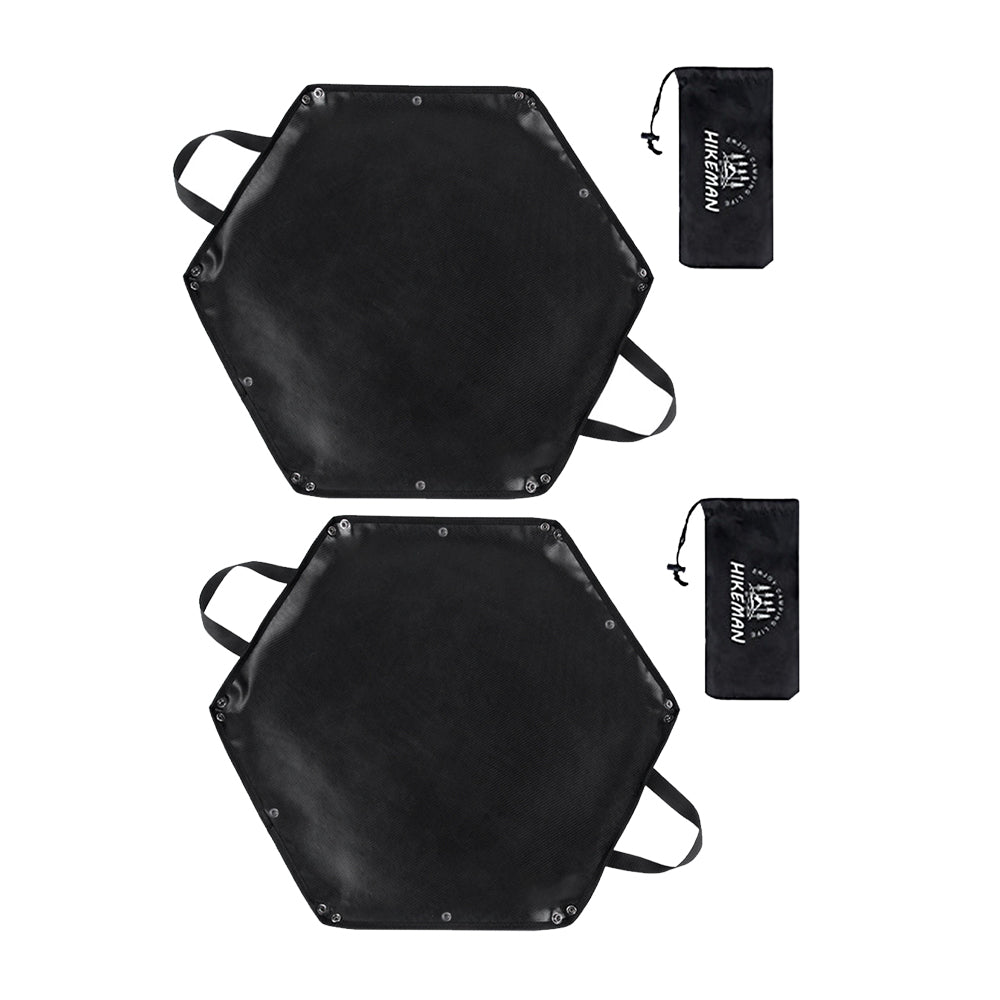 2Pcs Heat Resistant Hexagonal Fireproof Mat