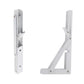2Pcs 90 Degree Foldable Metal Shelf Brackets-White