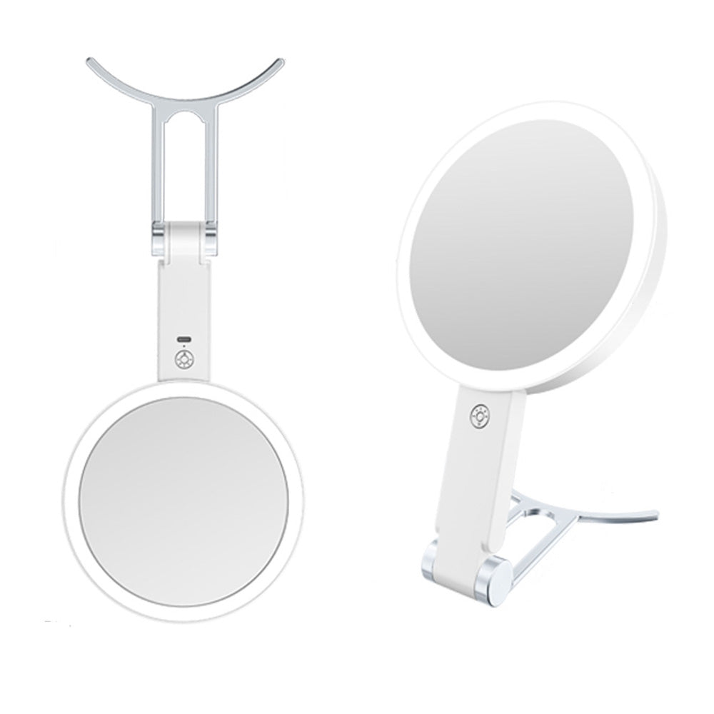 30X Lighted Portable Makeup Mirror Magnifying With Light Hanging Handheld Mirror