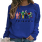 Women's Christmas Movie Characters Friends Inspired Print Jumper