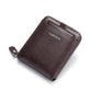 Men RFID Blocking PU Zipper Bifold Wallet Credit Card ID Holder
