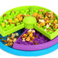 Three-Color Rotating Slow Feeder Bowl Interactive Dog Feeder for Medium and Large Dogs