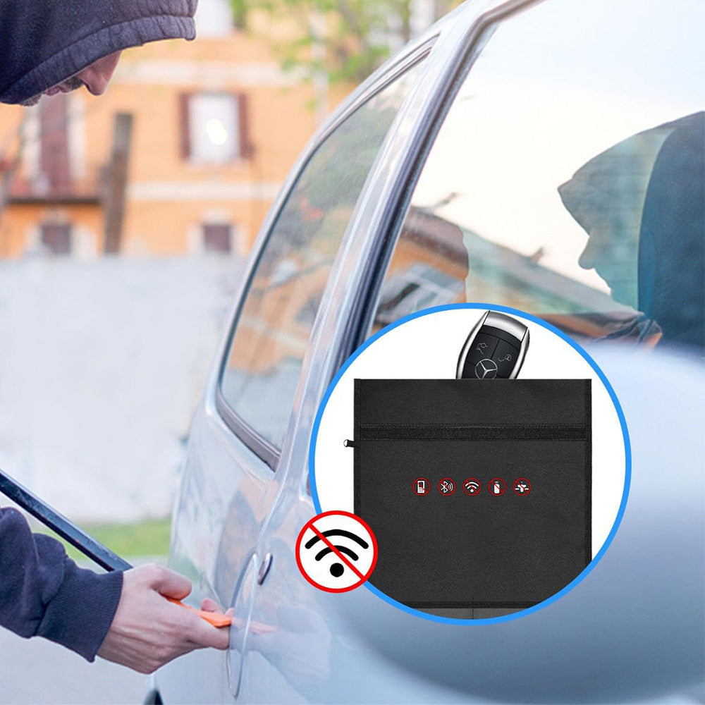 RFID Shielding Bag Car Key Fob Cage Protector Faraday Pouch