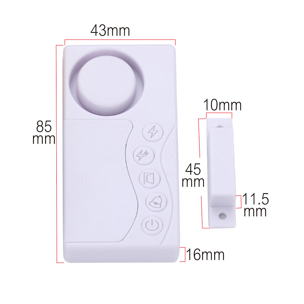4-in-1 Magnetic Door Window Intrude Detector Wireless Security Refrigerator Door Delay Alarm
