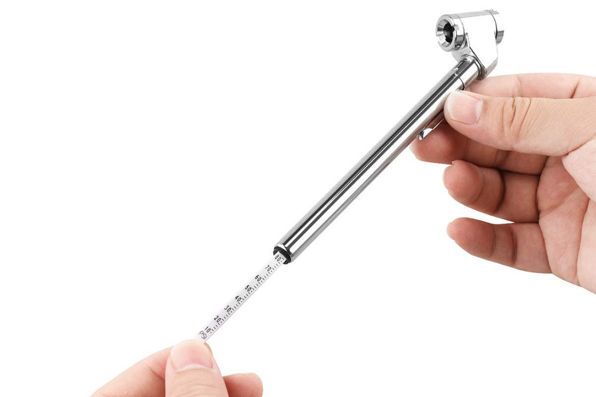 Mini Pencil Tire Pressure Gauge Metal Nozzle Tire Gauge Calibrated From 10-120 PSI