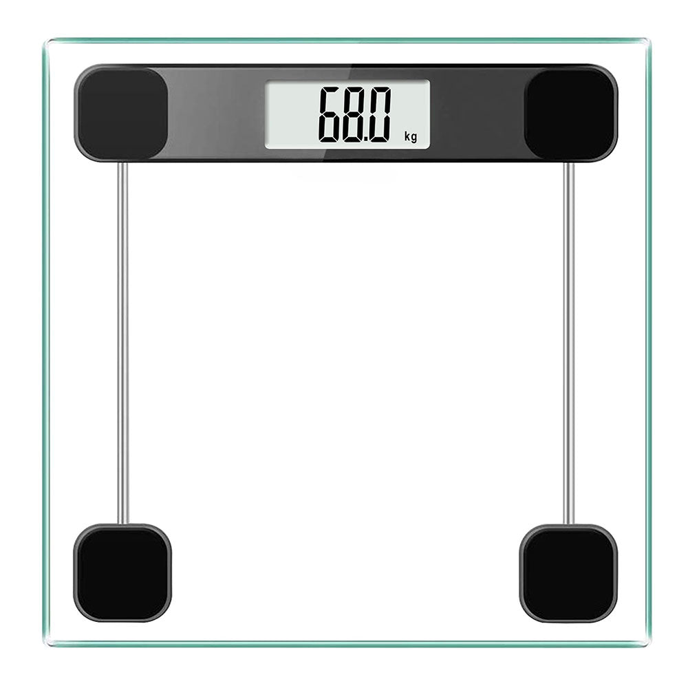 30.2x30.2x2.4CM Glass Bathroom Scale For Body Weight 180KG Electronic Digital Backlit Weight Scale