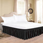 Wrap Around Dust Ruffles Bed Skirt with Adjustable Elastic Belt