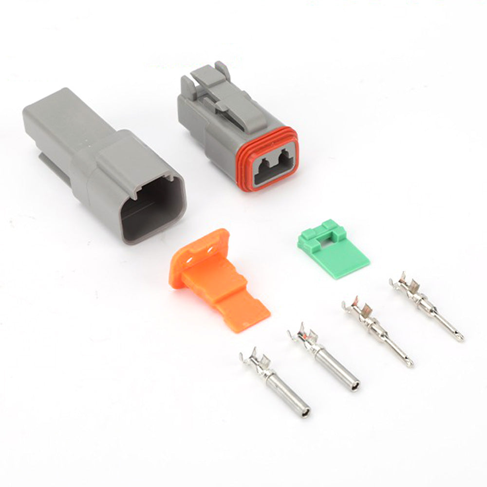 10 Kit 2 Pin Connectors for DT Deutsch Water-resistant Automotive Electrical Connector for Car