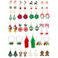 23 Pairs Christmas Earrings Fashion Jewellery for Women Festive Accessories