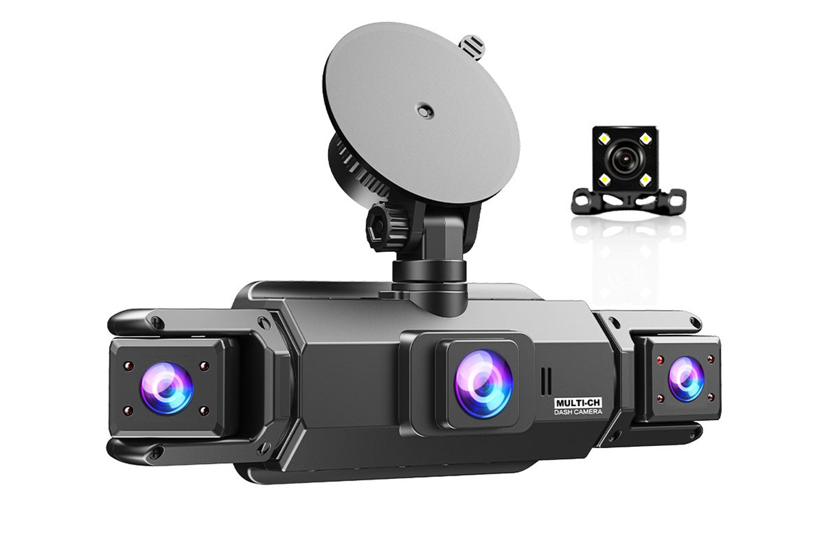 4 Channel Dashcam Front Rear Left Right Car Camera with App Control