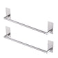 2XStainless Steel Self-Adhesive Towel Rack for Bathroom No Drilling Required