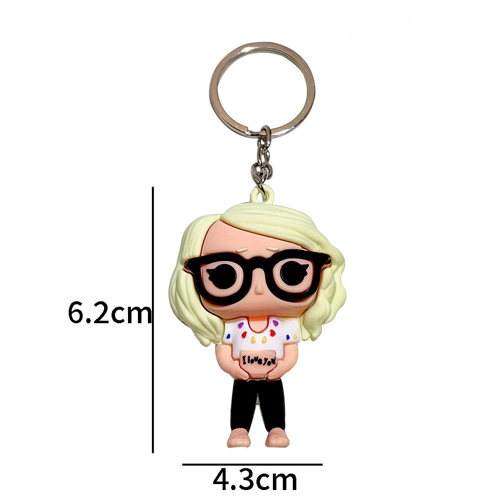 4Pcs Taylor Swift Inspired Keyrings