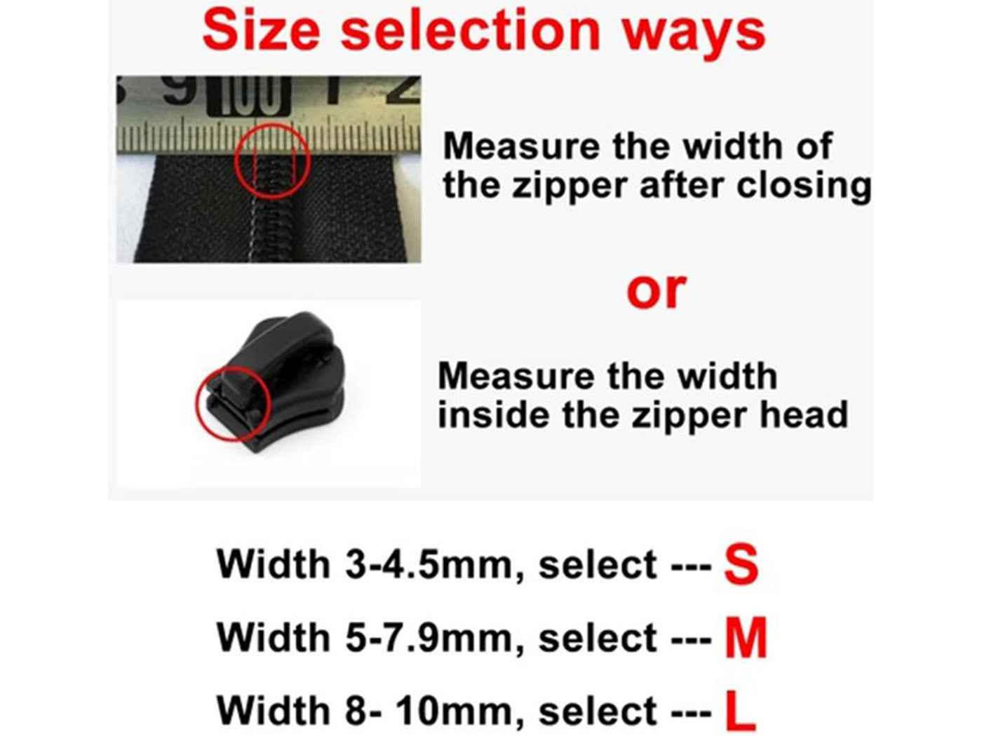 45Pcs Universal Zipper Repair Kit Detachable Slider Replacement Quick Fix Zip Puller