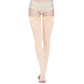 Support Stockings Open Toe High Stockings Plus Size Calf Sleeve For Unisex-Beige