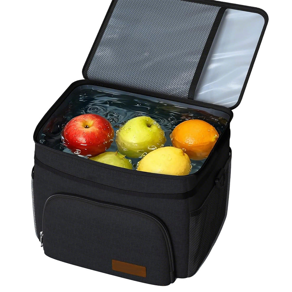 Insulated Lunch Box for Men Women Leak-Proof Cooler Lunch Bag with 4 Pockets
