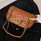 Quilted Gucci Inspired Gold Chain Shoulder Bag for Women
