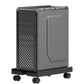 Computer Stand Adjustable with Wheels Mobile PC Case Holder Universal for Home
