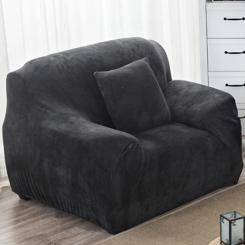 Velvet Plush Stretch Couch Cover