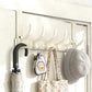 Over The Door Hooks Sturdy Door Hanger with 6 Hooks for Bathroom Bedroom