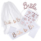 3pcs Bride to Be Sash Headband Tiara Veil Tattoo Bachelorette Bridal Shower Decoration Accessories