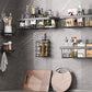 Shower Caddy 6-Pack Advanced Rustproof Design No Drilling Adhesive Shelves with Soap Holder