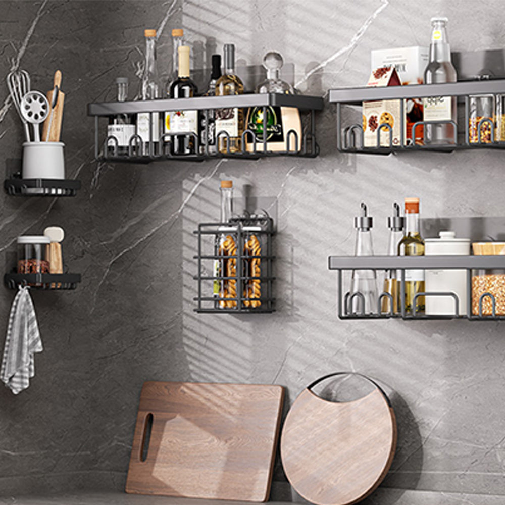Shower Caddy 6-Pack Advanced Rustproof Design No Drilling Adhesive Shelves with Soap Holder