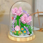 Building Blocks Flower Set Rose Flower Bouquets Toys with Dust Cover Home Decor