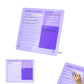 Thick Acrylic Dry Erase Board for Desk Planner with Stand