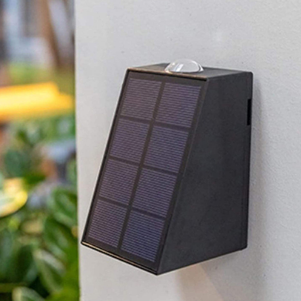 Solar Wall Light Up and Down Outdoor Water Resistant Landscape Light Fence Yard Lamp