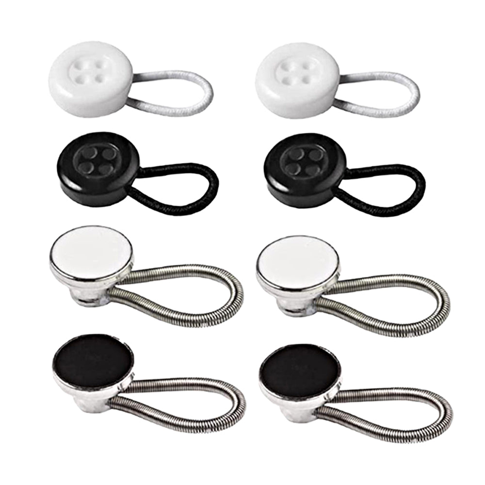 8Pcs Elastic Shirt Collar Button Extenders
