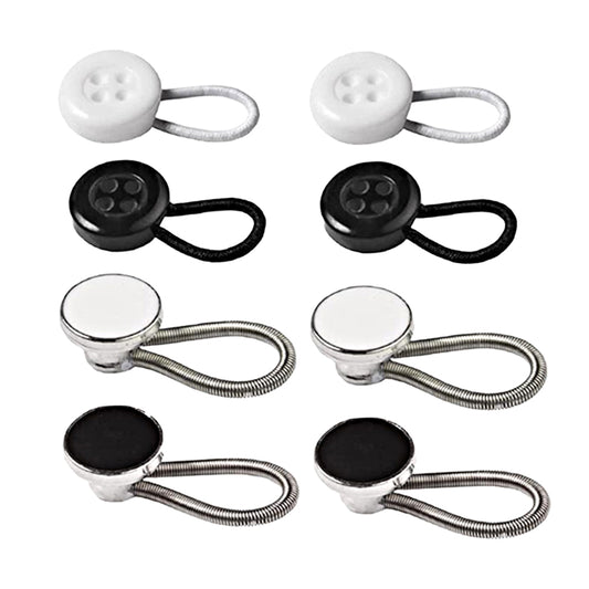 8Pcs Elastic Shirt Collar Button Extenders