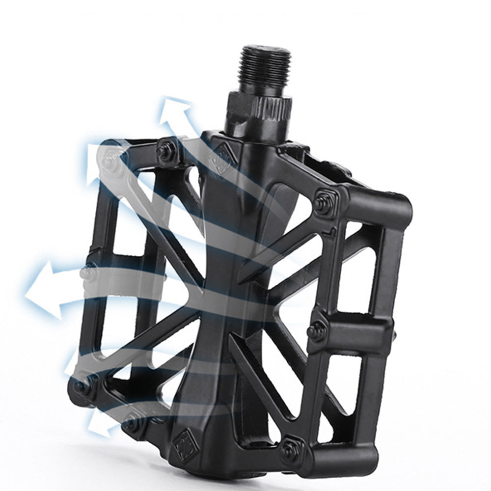 Antiskid Aluminum Alloy Bike Pedals Wide Platform Lightweight Bicycle Pedals for MTB Road Bikes