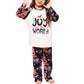 Family Matching Outfits Christmas Tree Snowflake Letter Printed Long Sleeve Pyjama Set
