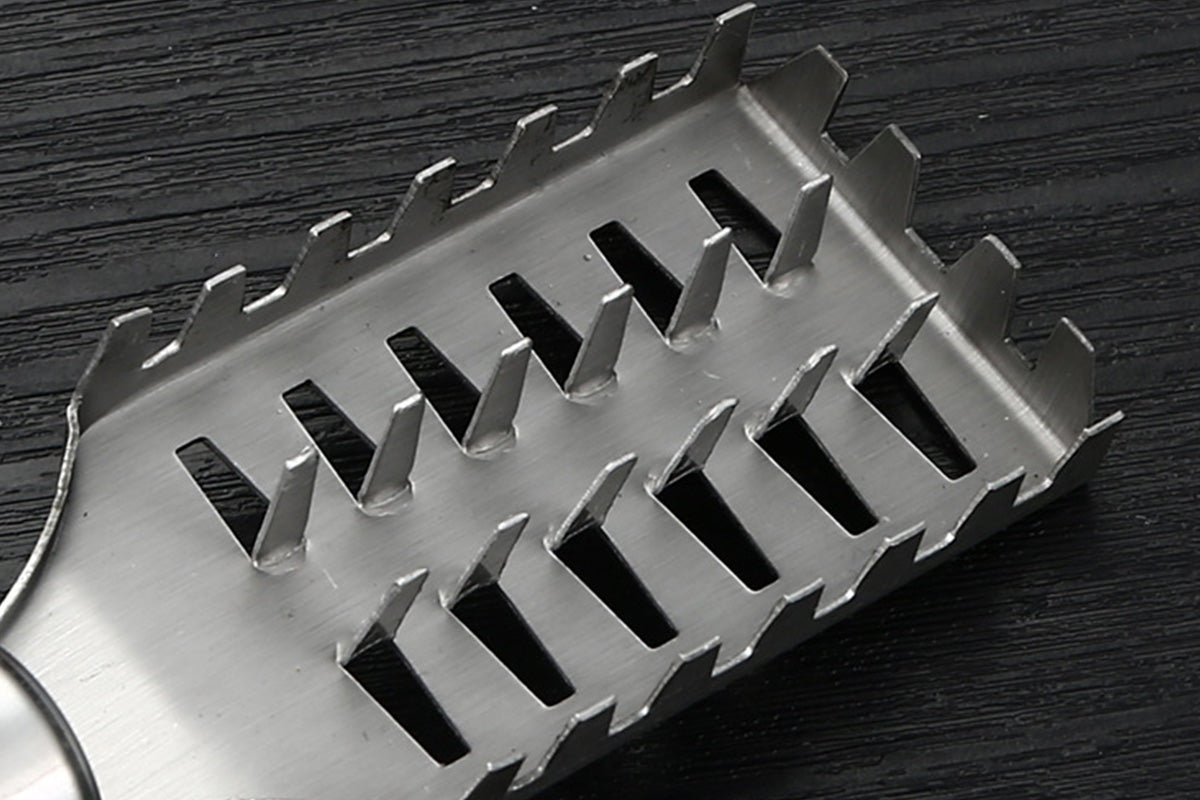 2Pcs Stainless Steel Fish Scaler Brush Scale Scraper Skin Remover Kitchen Seafood Clean Tool