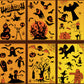 9 Sheets Halloween Window Sticker Window Static Cling Decal Bat Spider Decoration