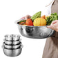 5 Piece 410 Stainless Steel Colander and Mixing Bowl Set 22 to 30cm