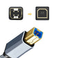 USB 2.0 Printer Cable Type C to USB 2.0 and USB to USB 2.0 1.5m Braided Cord for Scanner