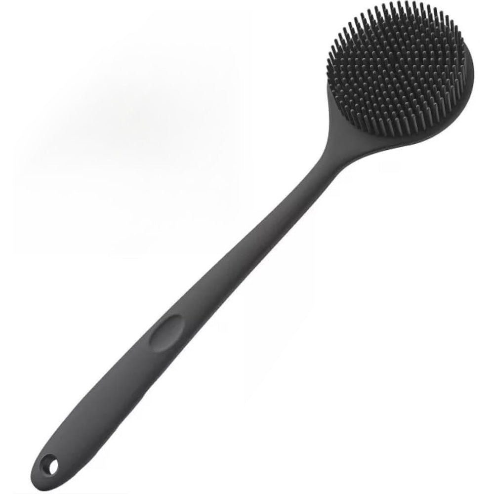 Long Handle Silicone Body Scrubber Shower Brush Set Bath Brush