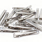 100-Piece Silver Metal Hair Clips for Women