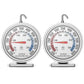 2XOven Thermometer Stainless Steel Accurate Temperature Gauge for Home Kitchen