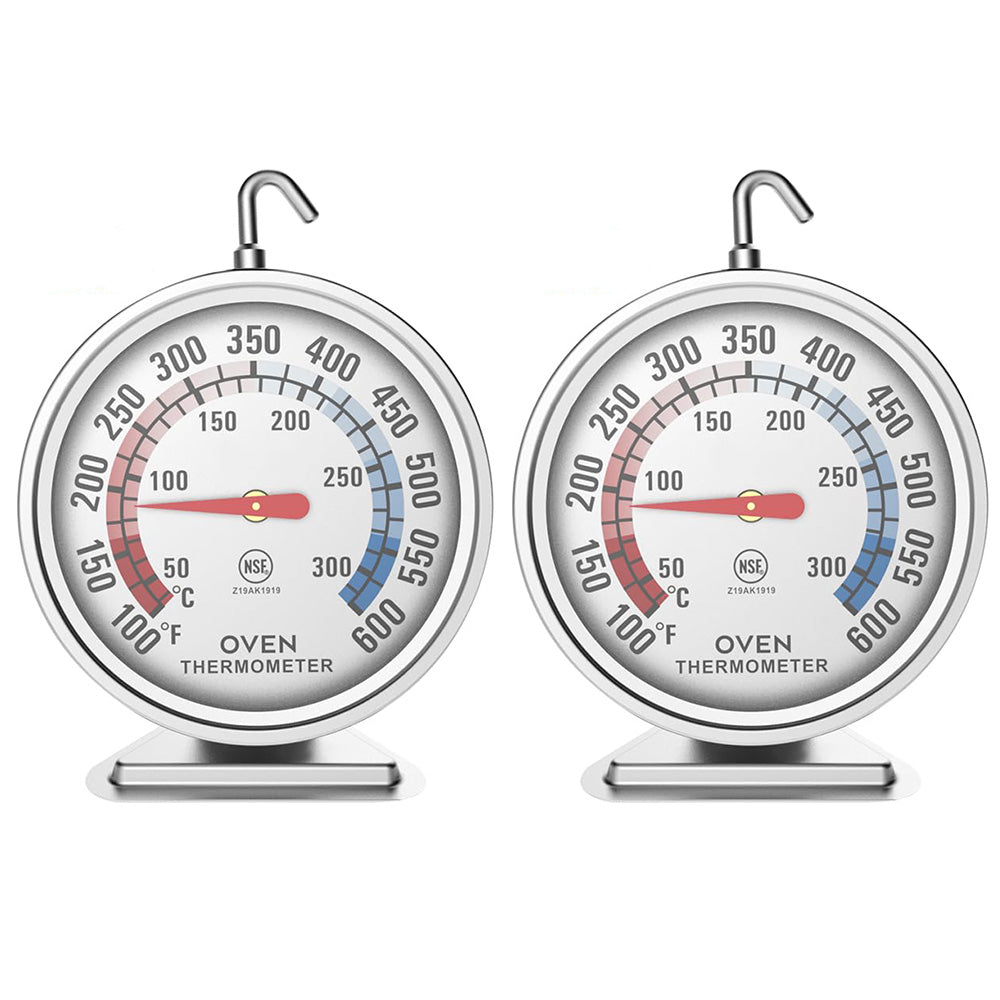 2XOven Thermometer Stainless Steel Accurate Temperature Gauge for Home Kitchen
